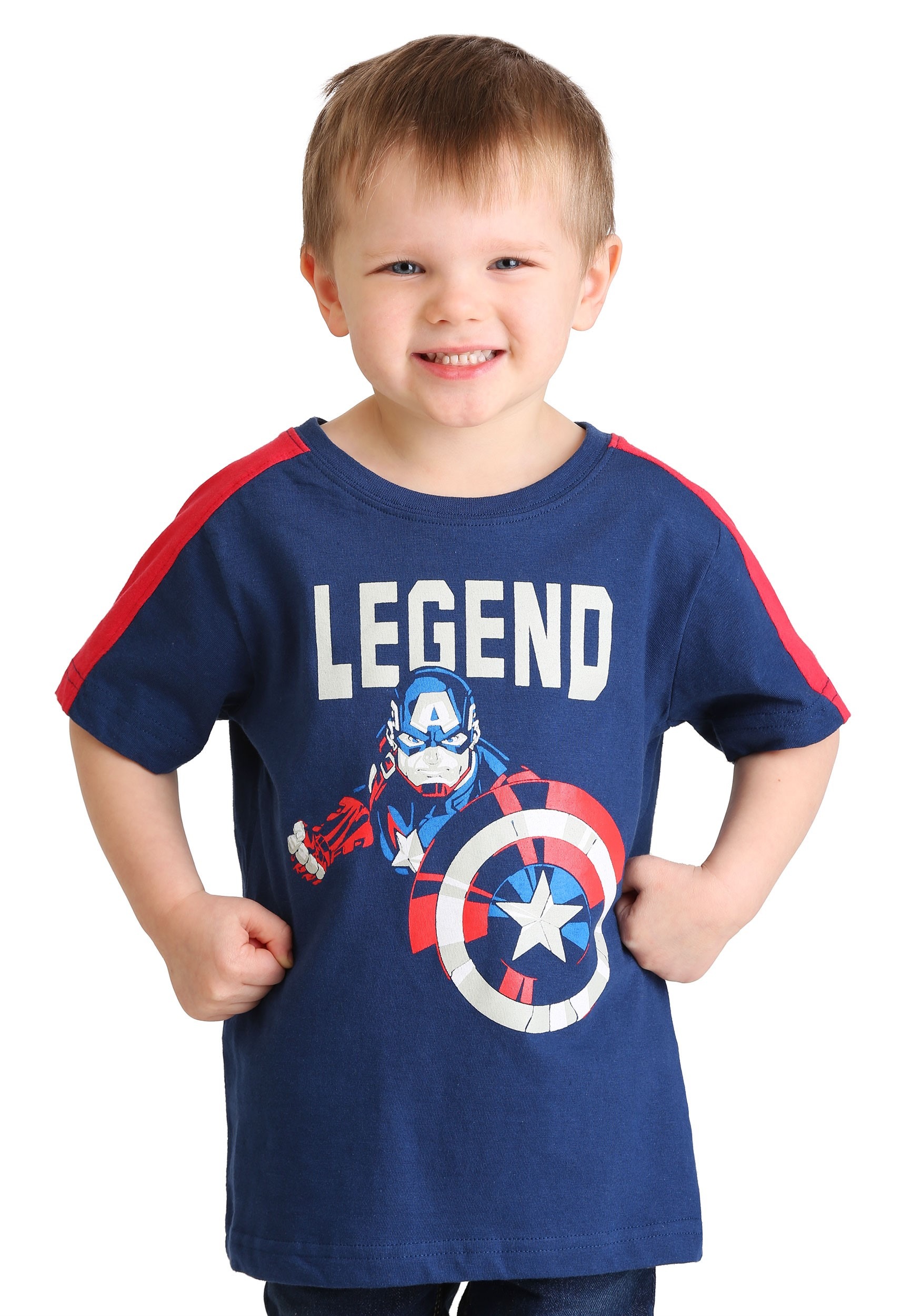 M,L,XL Shirt  Size Kids Boy's Marvel Captain America Shield T 