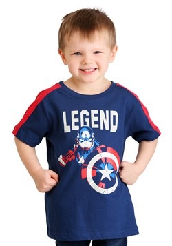 Toddler Boys Marvel Captain America Legend T-Shirt