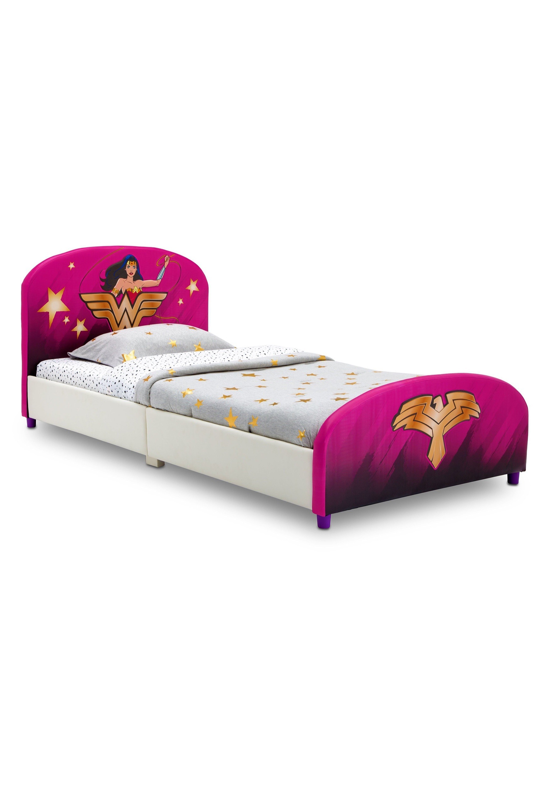 Dc Comics Wonder Woman Upholstered Twin Bed Upholstered Twin Bed Wonder Woman Alt1