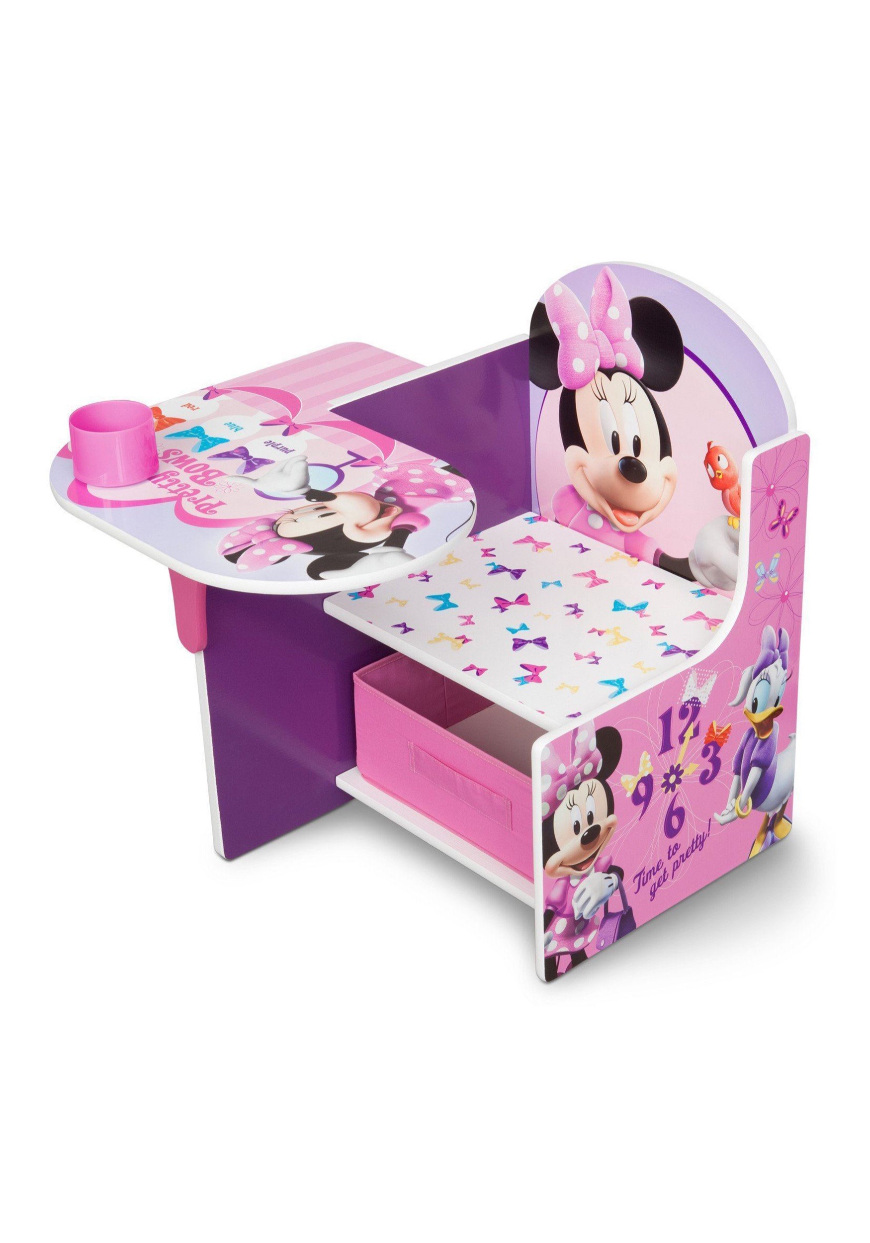 Disney Minnie Mouse Chair Desk with Storage Bin
