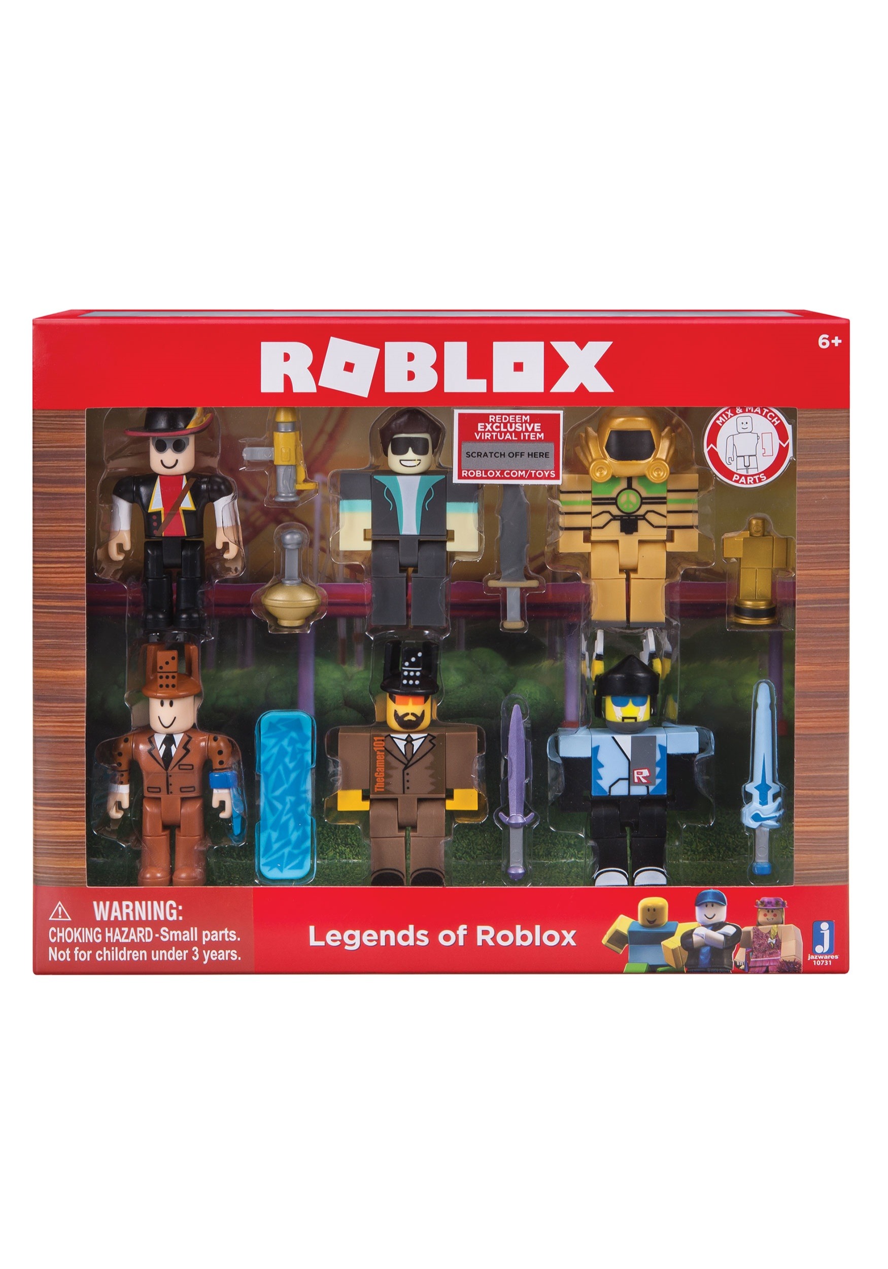 Roblox Legends Of Roblox Six Figure Pack Jazwares Domestic 10731 Action Figures Statues Action Figures Statues Action Figures Action Figures Statues - roblox legends six figure pack