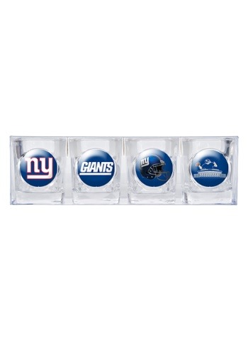 NFL New York Giants 2oz Four Piece Collectors Shot Glass Set