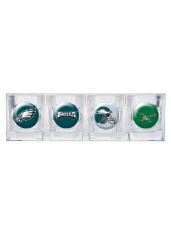 NFL Philadelphia Eagles 4 Piece Collectors Shot Glass Set