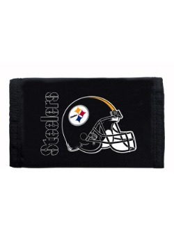 NFL Pittsburgh Steelers Nylon Tri-Fold Wallet