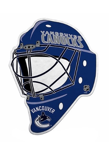 NHL Vancouver Canucks Die Cut Goalie Mask Pennant