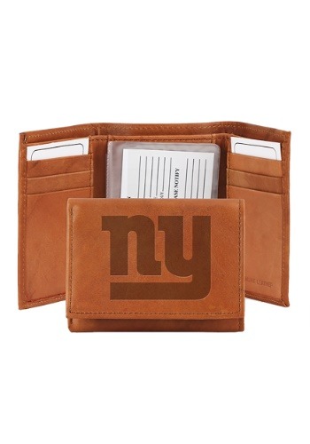 NFL New York Giants Genuine Leather Tri-Fold Wallet