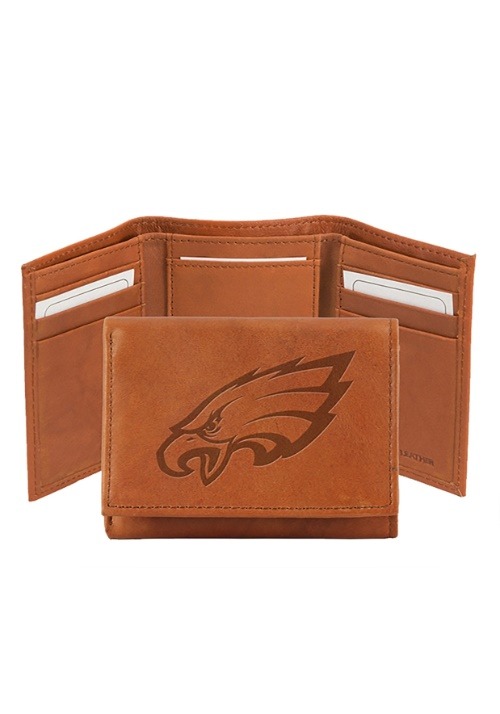 NFL Philadelphia Eagles Genuine TriFold Leather Wallet