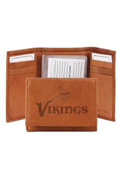 NFL Minnesota Vikings Genuine Leather Tri-Fold Wallet