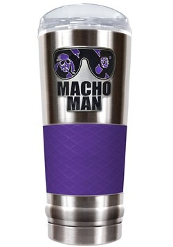 WWE Macho Man 24 oz Stainless Steel Tumbler w/ Silicone Main