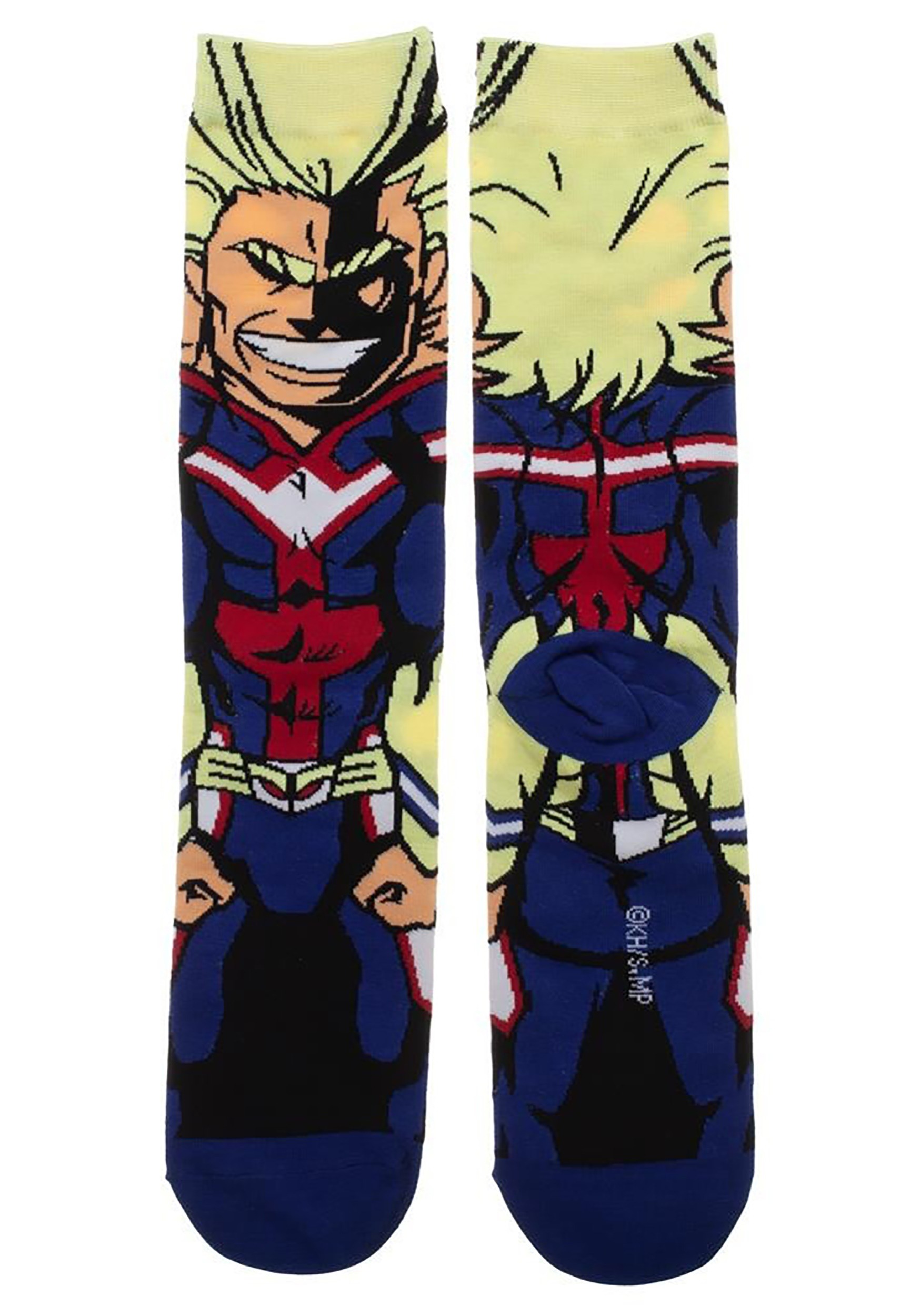 Adult My Hero Allmight 360 Socks | Anime Gifts