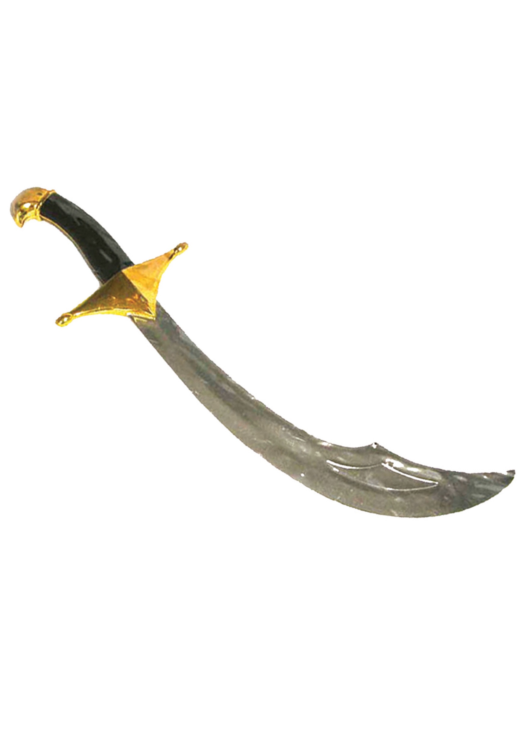 PIRATE SWORD 21” Toy Cutlass Gold Black Handle Halloween Costume Accessory New I 