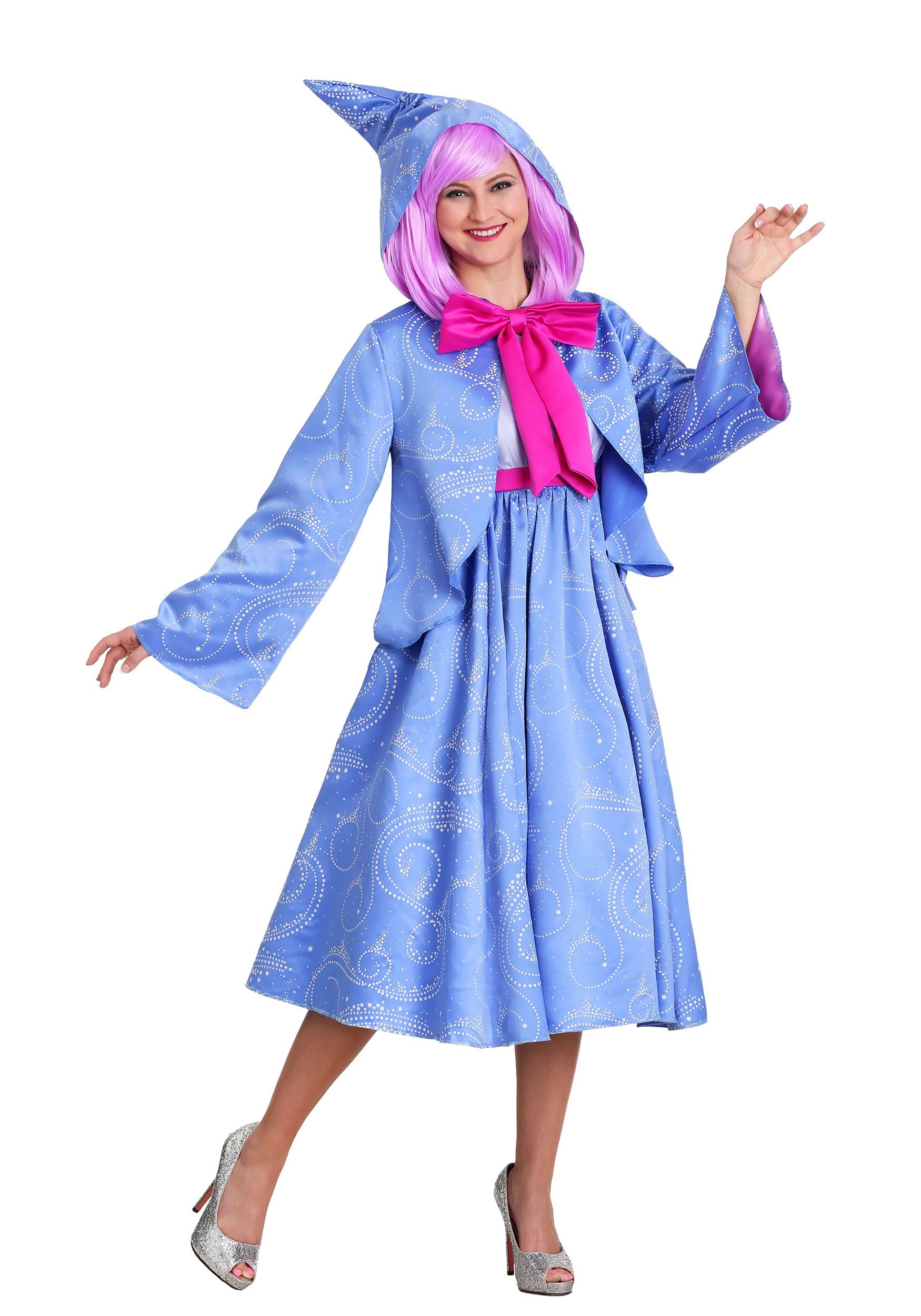 Photos - Fancy Dress Disney Disguise Limited Fairy Godmother Costume Adult Plus Size Pink/Blue DI1 