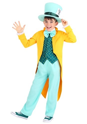 Child's Bright Mad Hatter Costume