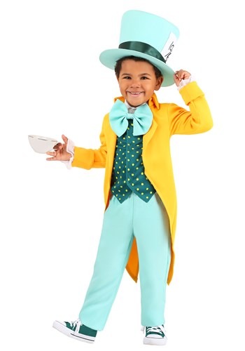 Toddler Bright Mad Hatter Boys Costume
