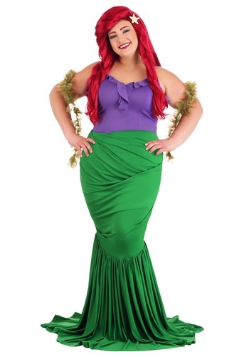 Womens Plus Size Undersea Mermaid Costume