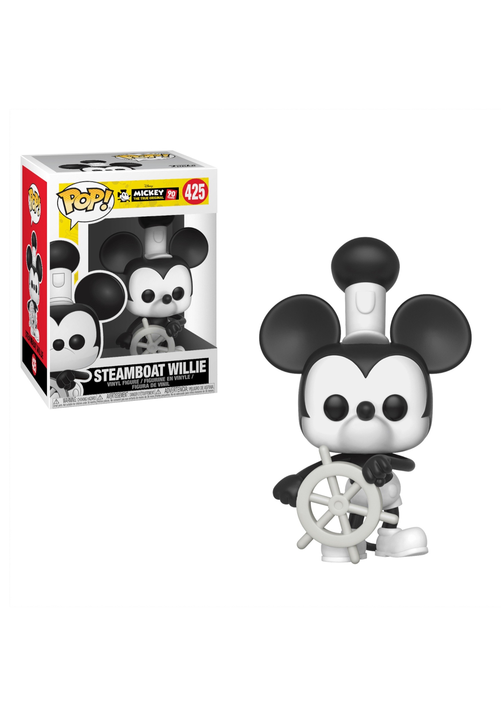 Funko POP! Disney: Steamboat Willie- Mickeys 90th