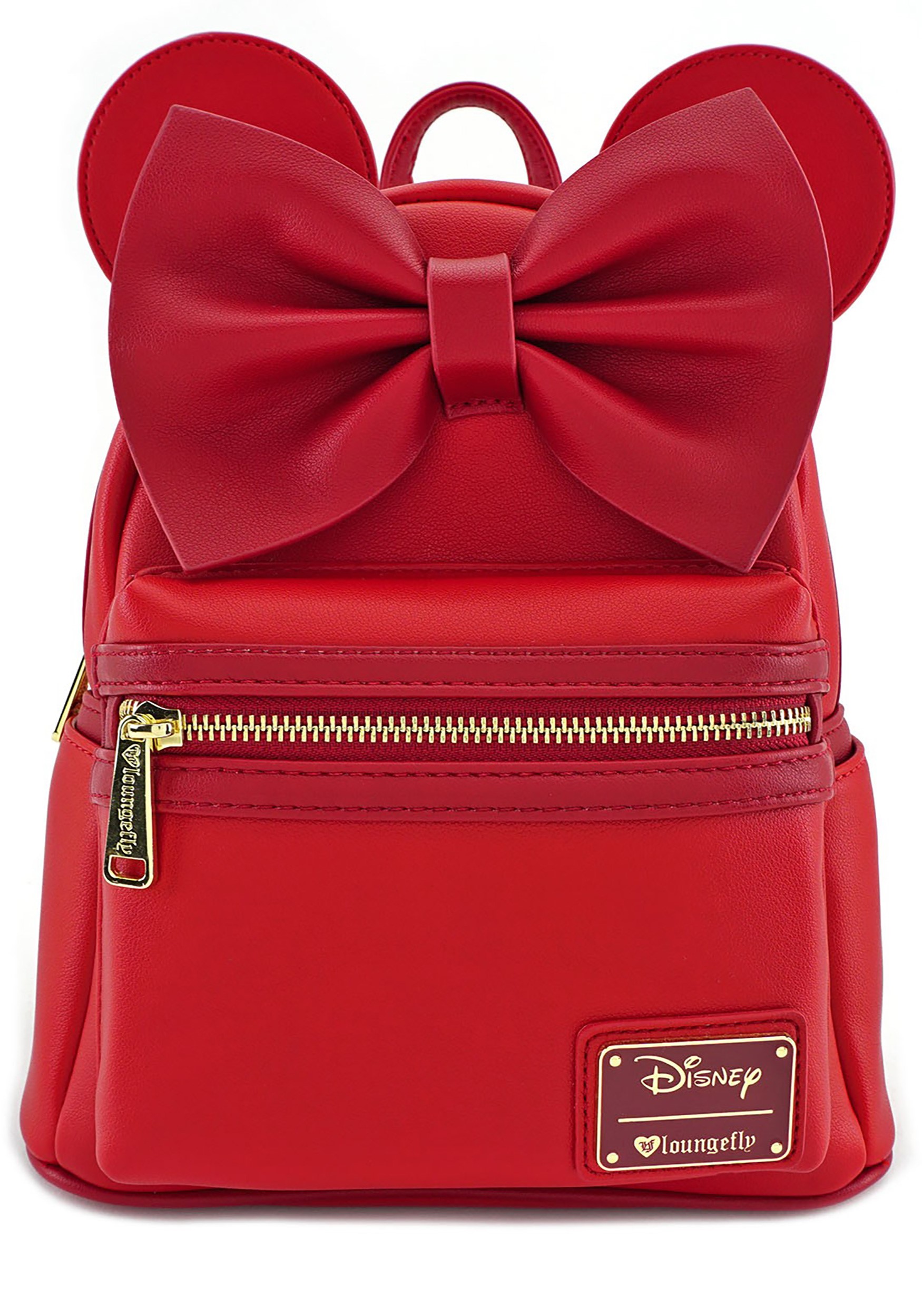 Minnie Mouse Red Faux Leather Mini Backpack by Loungefly