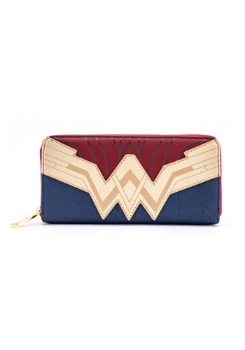 Loungefly Wonder Woman Faux Leather Saffiano Zip Around Wallet