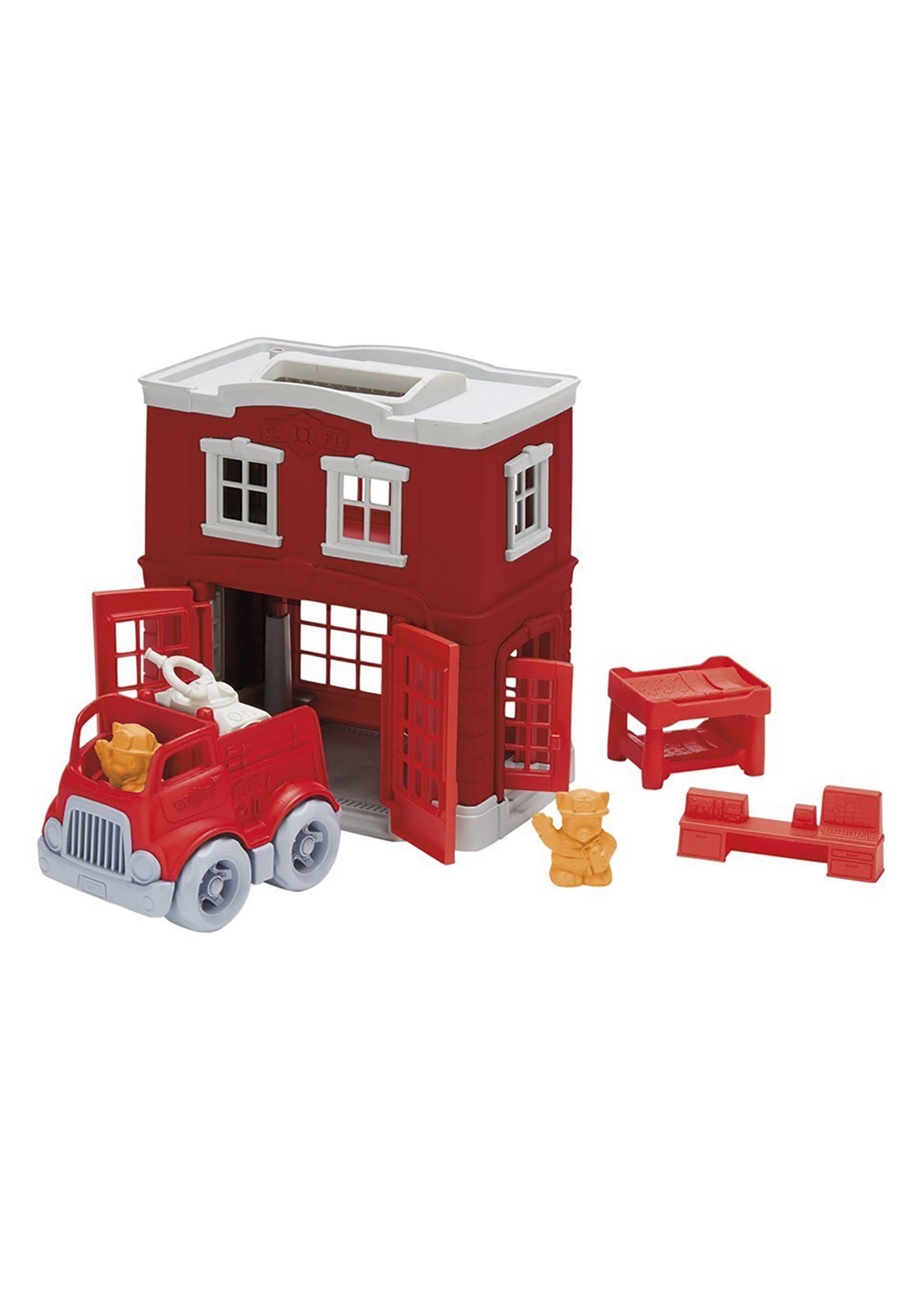 green toys fire station playset