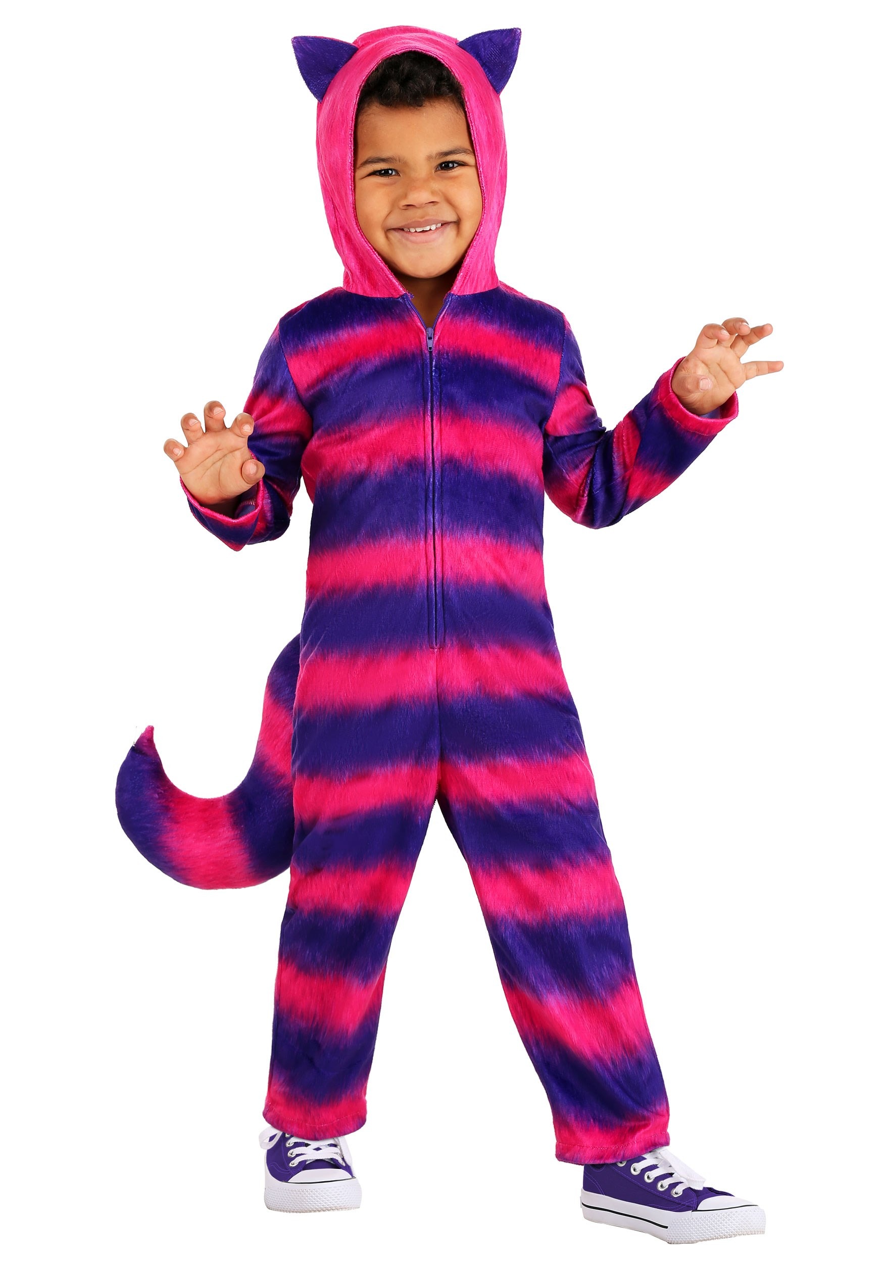 Photos - Fancy Dress CATerpillar FUN Costumes Cheshire Cat Costume Onesie for Toddlers | Alice in Wonderlan 