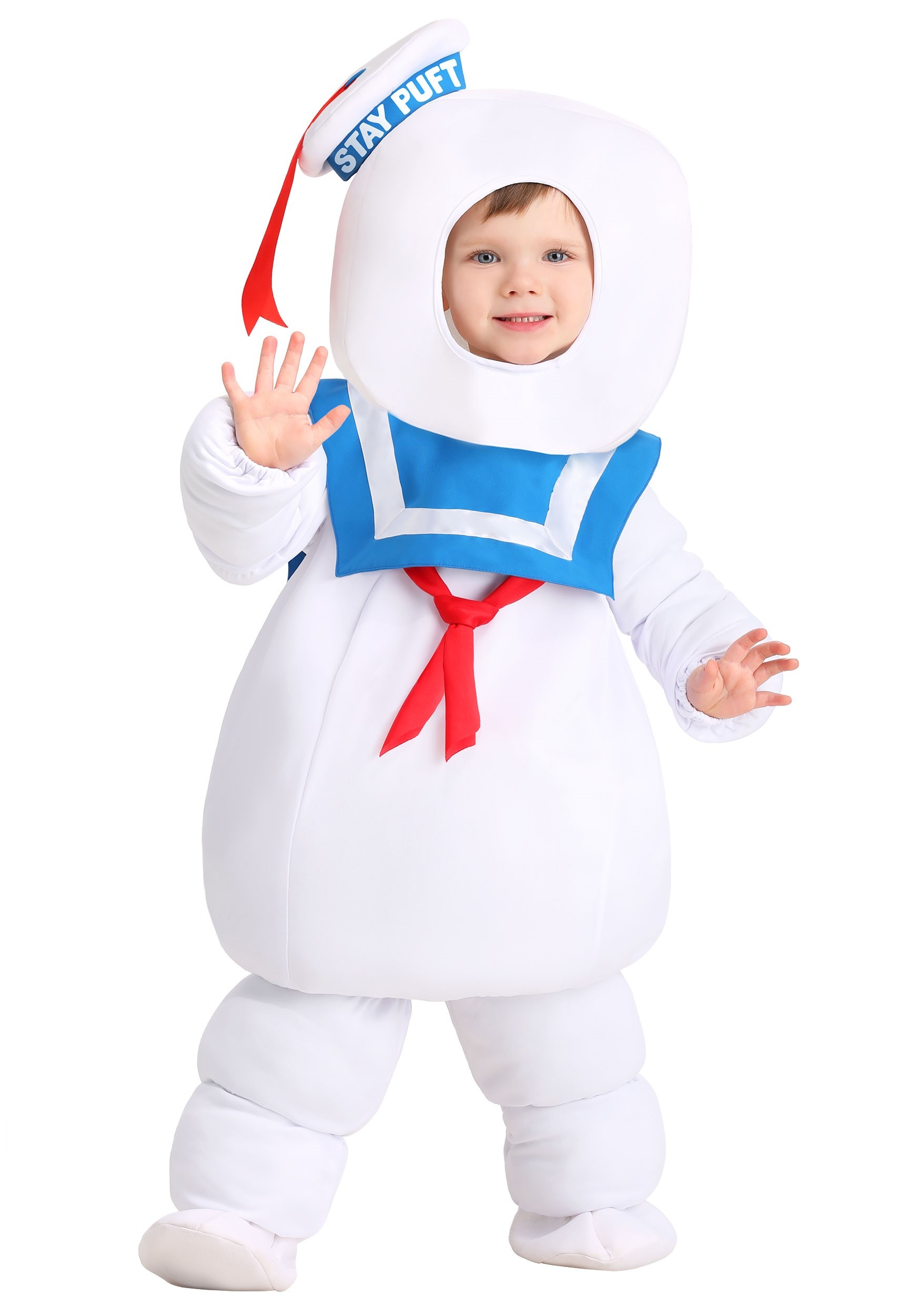 Photos - Fancy Dress Toddler FUN Costumes  Ghostbusters Stay Puft Costume Blue/Red/White 