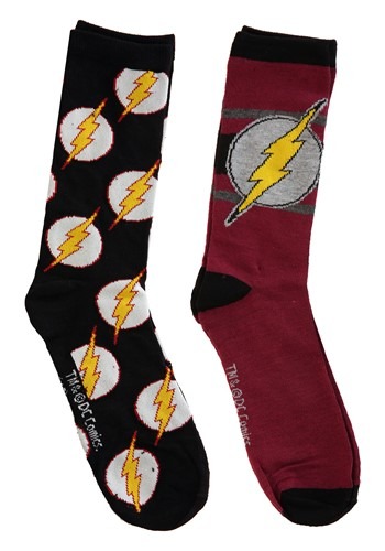 2-Pack Adult The Flash Casual Crew Socks