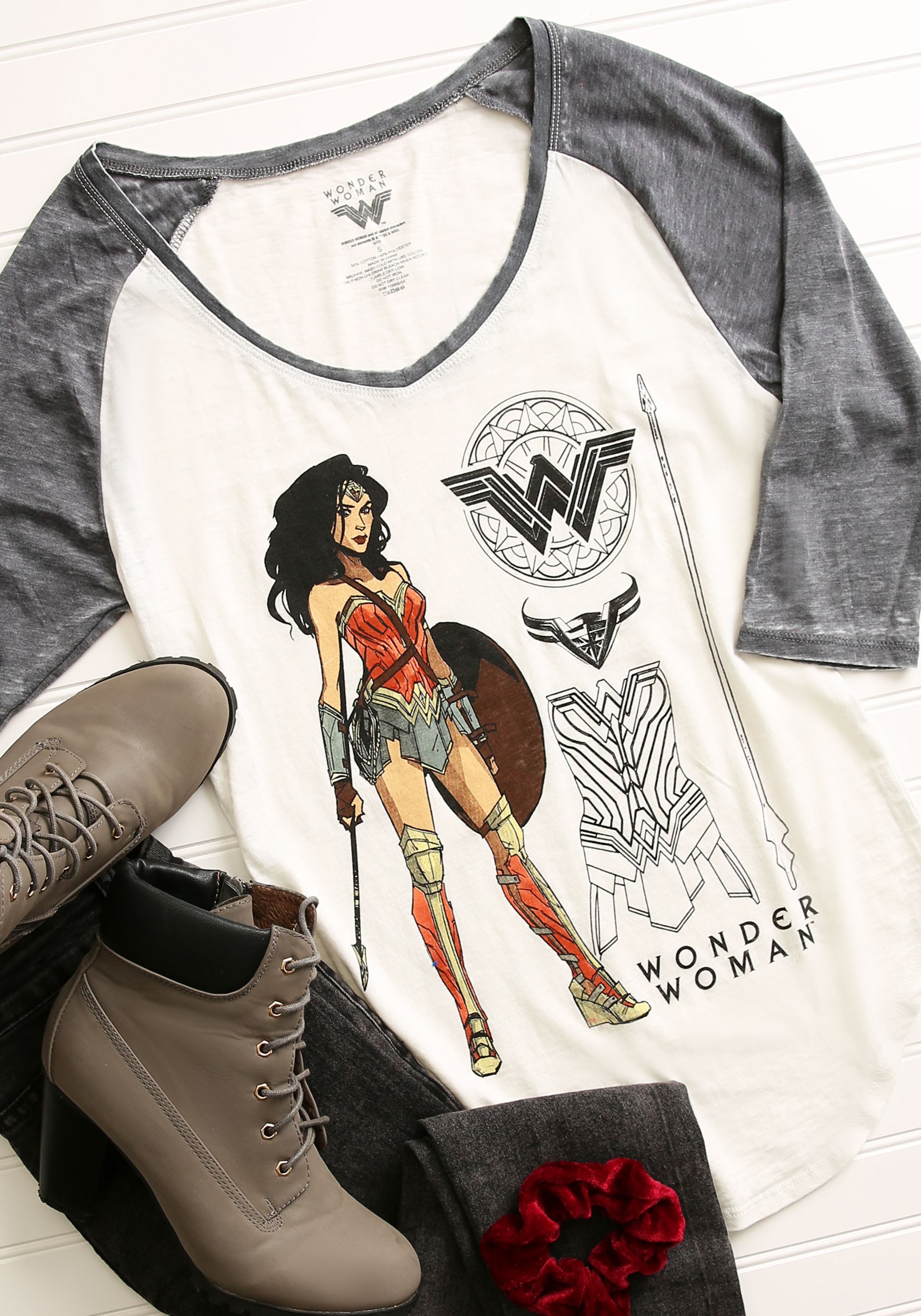 women's v neck raglan tee