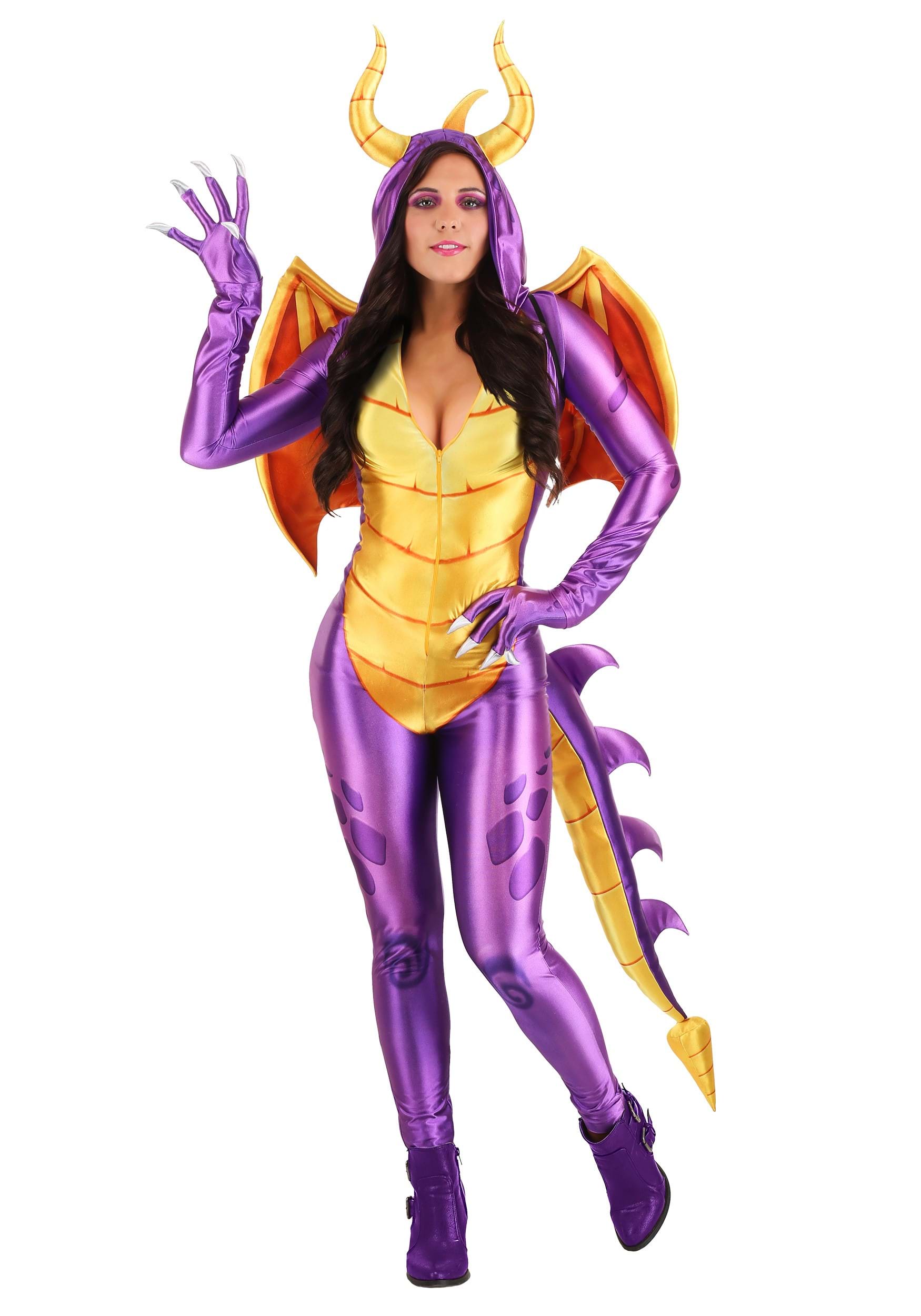 Spyro the Dragon Costume Jumpsuit for Women