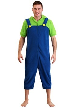 Mens Luigi Cosplay Romper Update Main
