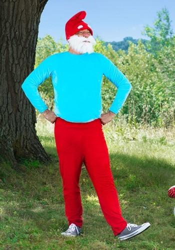 The Smurfs Papa Smurf Adult Costume