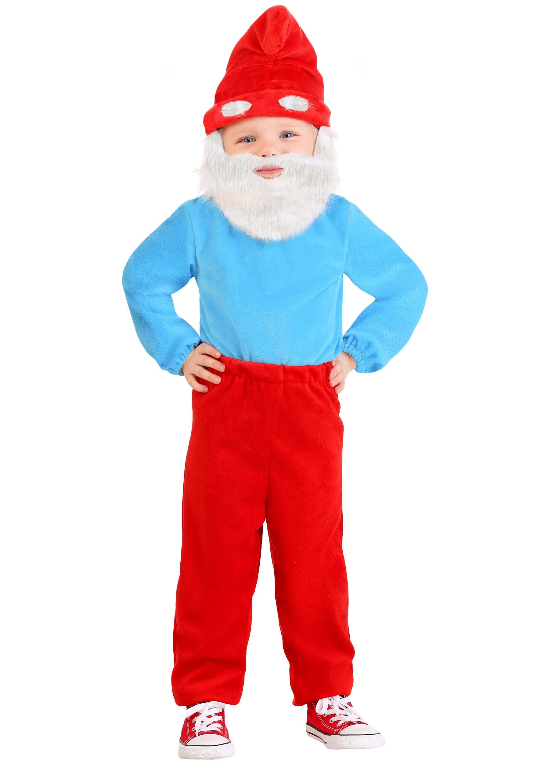 Photos - Fancy Dress Toddler FUN Costumes  Papa Smurf The Smurfs Costume Blue/Red/White 