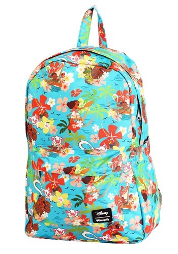 Disneys Moana All Over Floral Print Loungefly Backpack