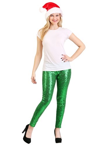 Tipsy Elves Women's Green Sequin Leggings news 1