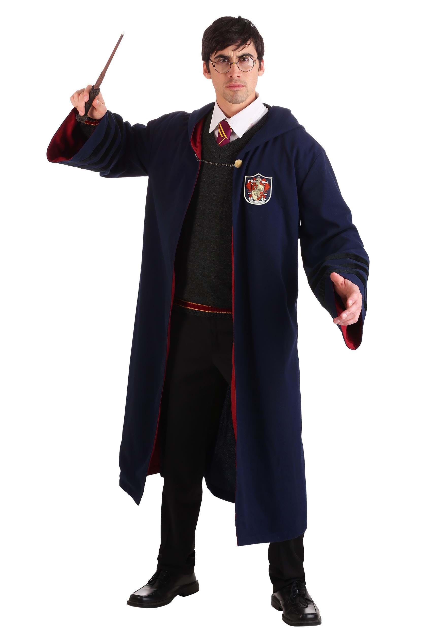 Photos - Fancy Dress Vintage FUN Costumes Adult  Harry Potter Hogwarts Gryffindor Robe Red/B 