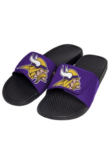 Minnesota Vikings Cropped Big Logo Slide Men's Flip Flops