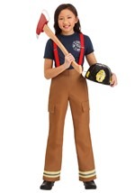 Fire Fighters Captain Girls Costume Alt 2