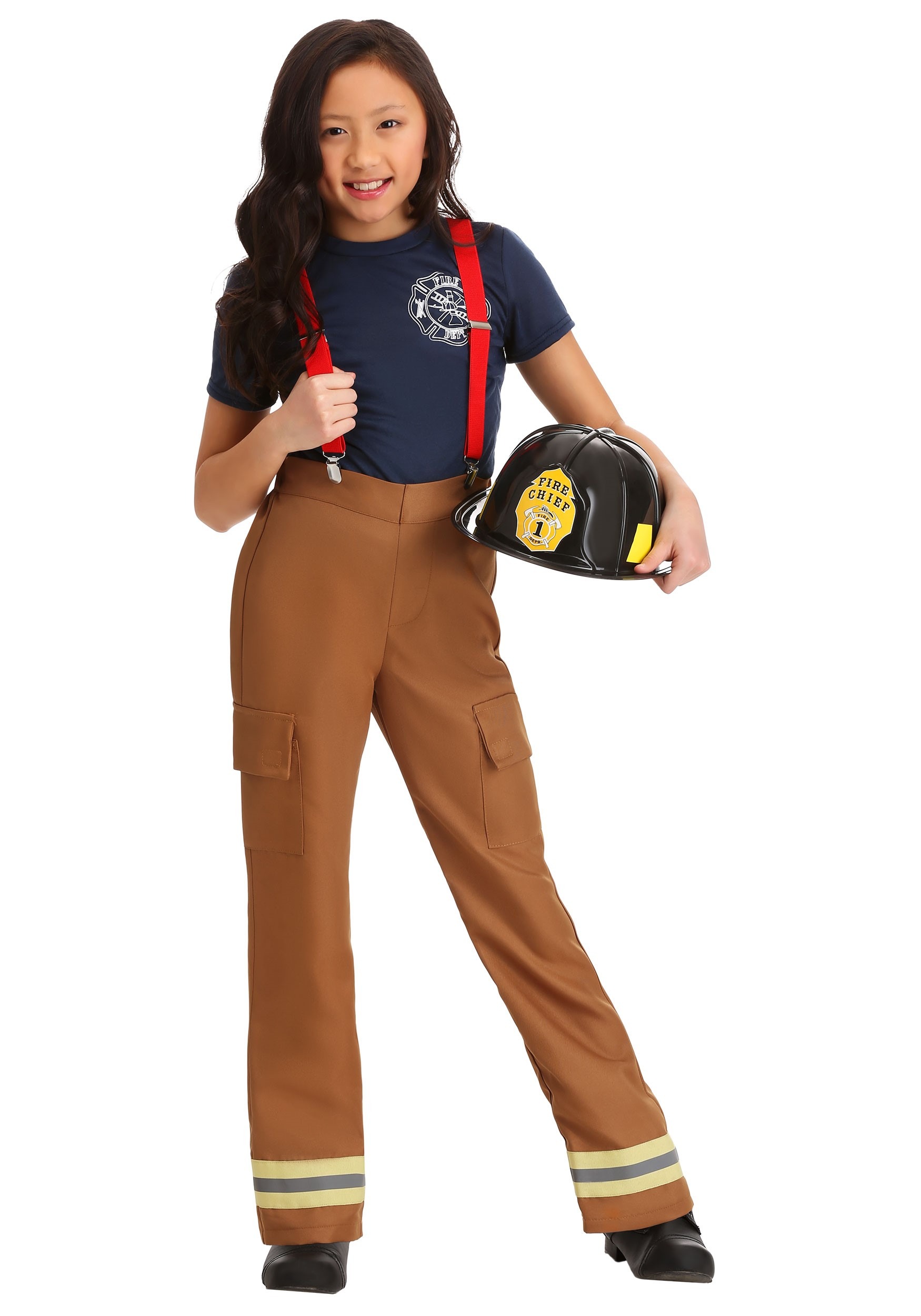 Fire Fighters Captain Costume for Girls