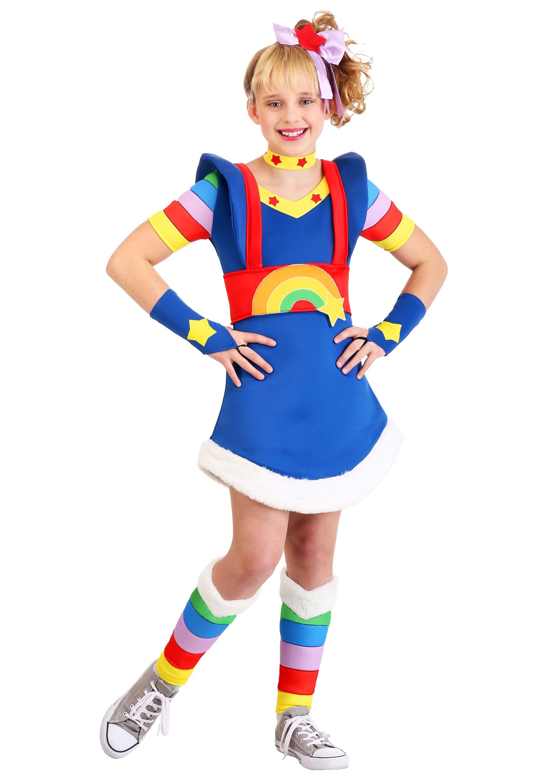 Photos - Fancy Dress Rainbow FUN Costumes Girl's  Brite Costume Blue/Red/Yellow FUN6977C 