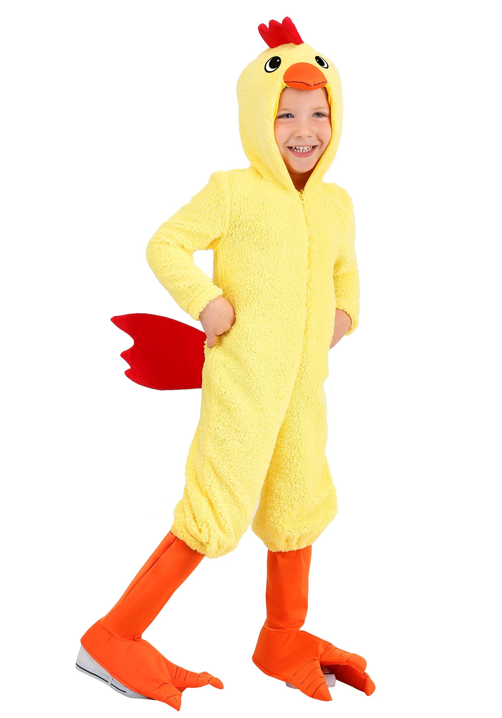 Photos - Fancy Dress FUN Costumes Cluckin' Chicken Toddler Costume Orange/Yellow FUN6523TD