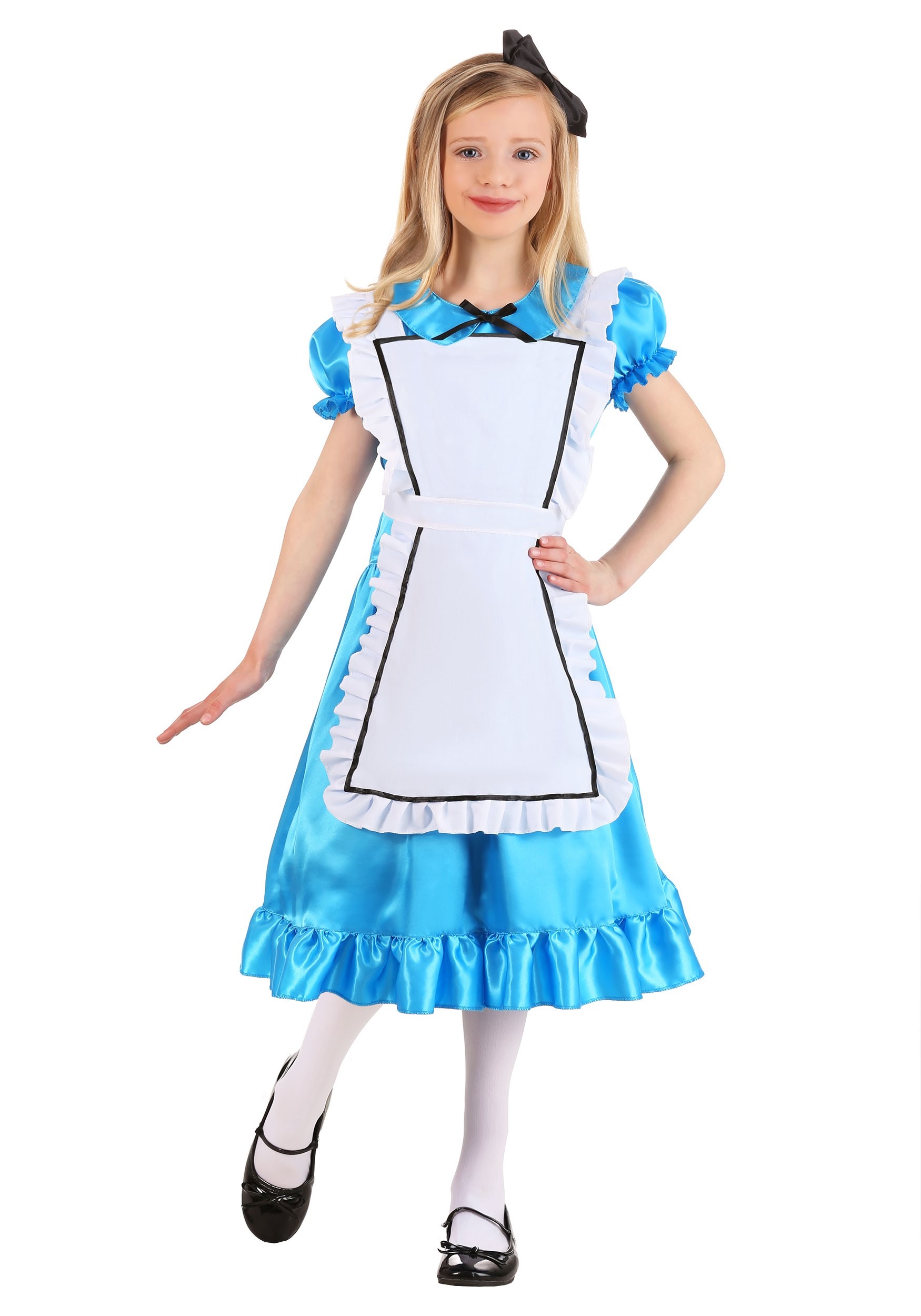 Photos - Fancy Dress Wonderful FUN Costumes  Alice Girl's Costume Black/Blue/White FUN65 