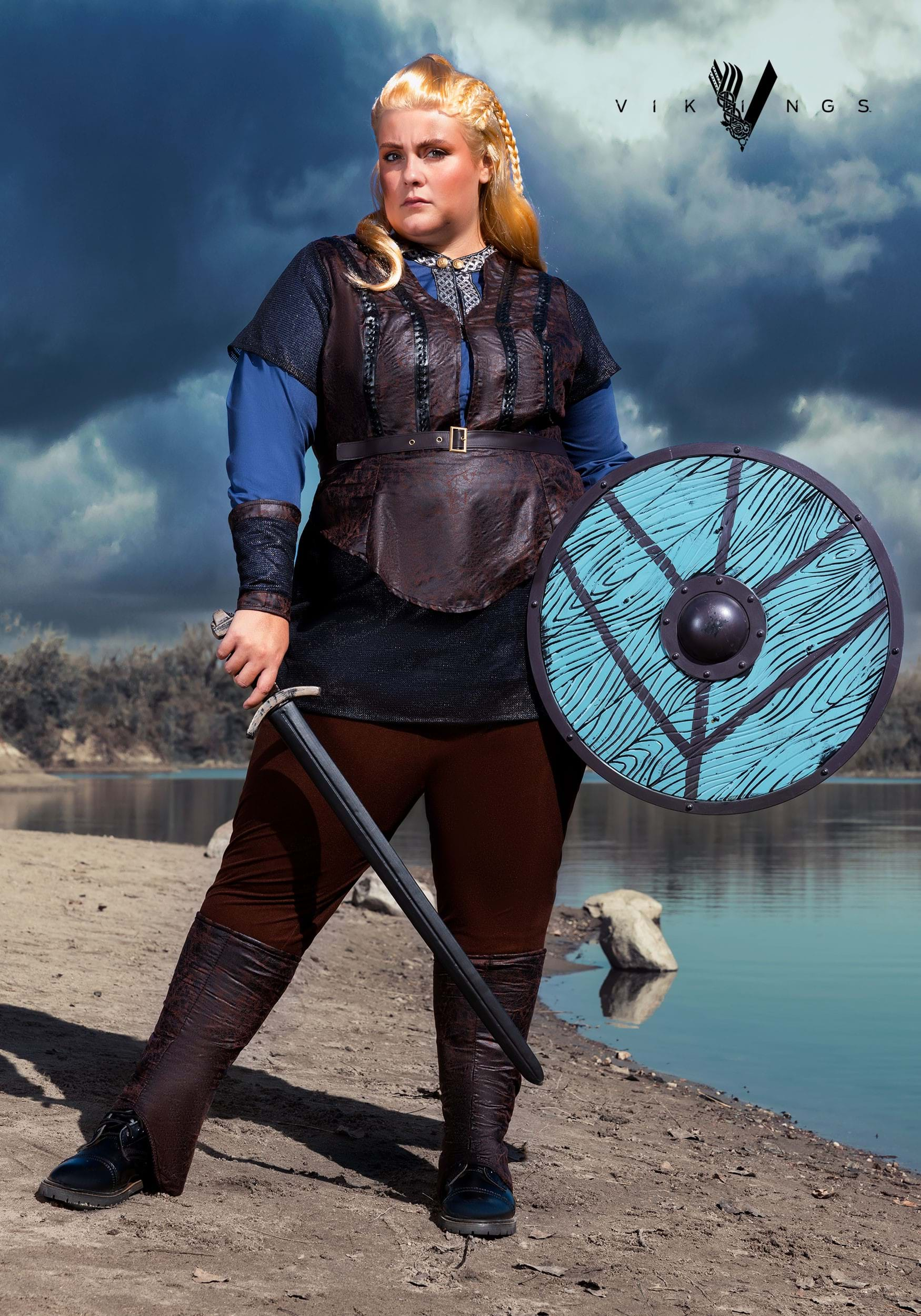 Vikings Women's Plus Size Lagertha Lothbrok Costume