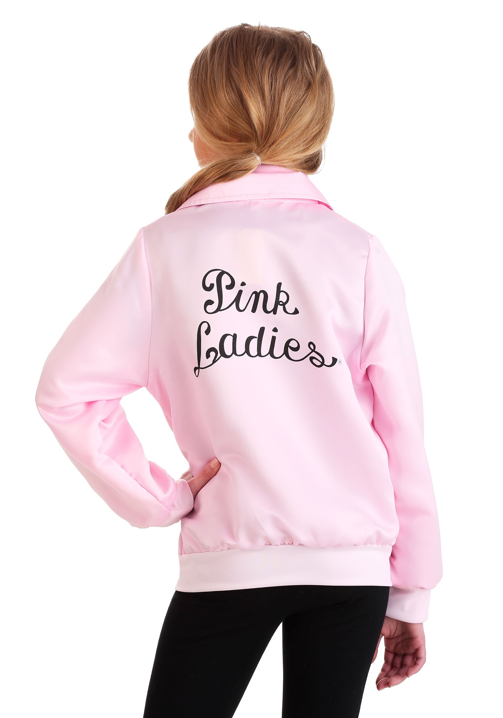 Girls Grease Pink Ladies Costume Jacket