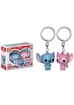 Pop! Keychain: Lilo & Stitch 2 Pack- Stitch and Angel