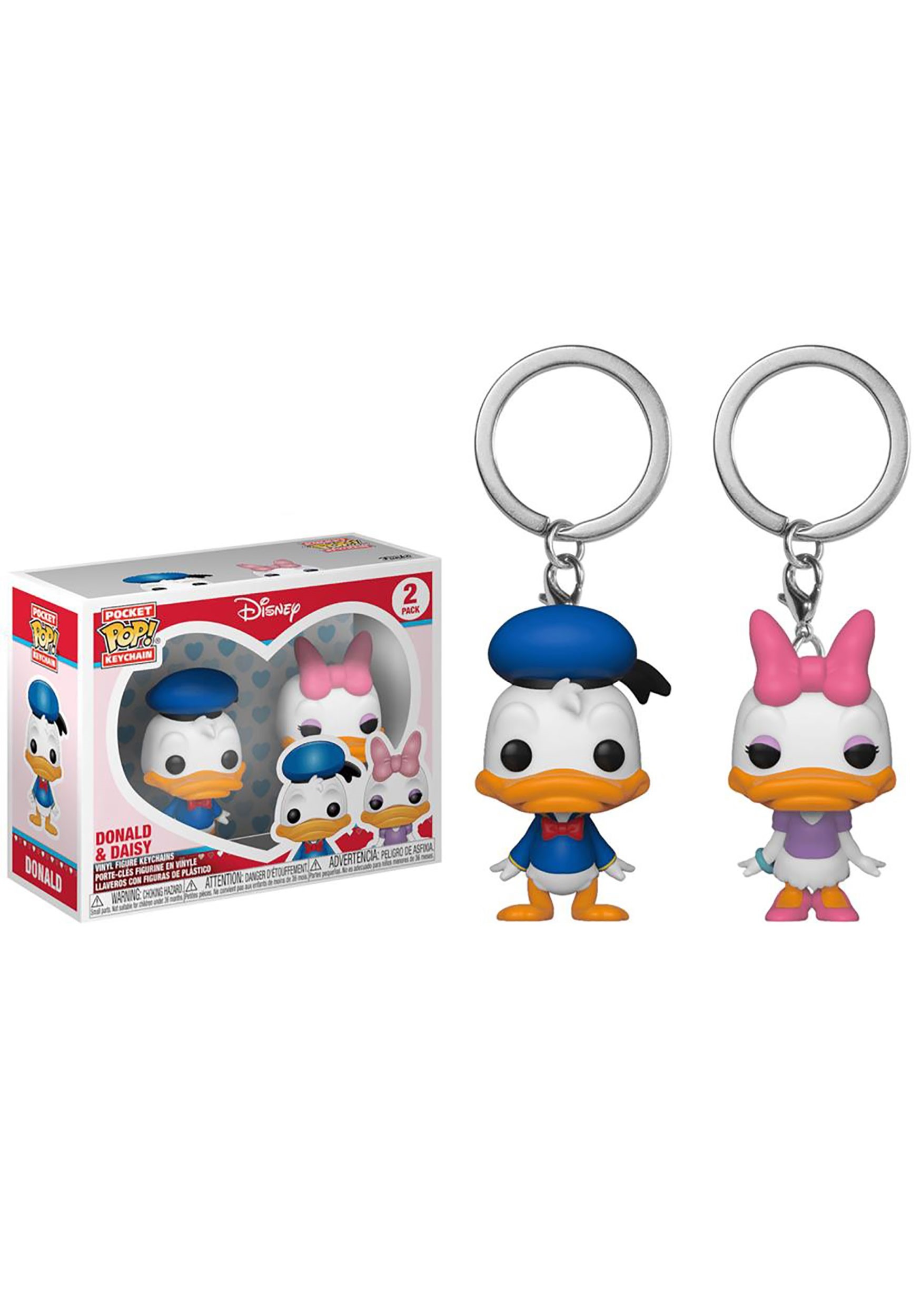 Pop! Keychain Disney 2 Pack Donald & Daisy Set