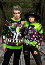 Beetlejuice It's Showtime! Ugly Halloween Sweater Alt 11