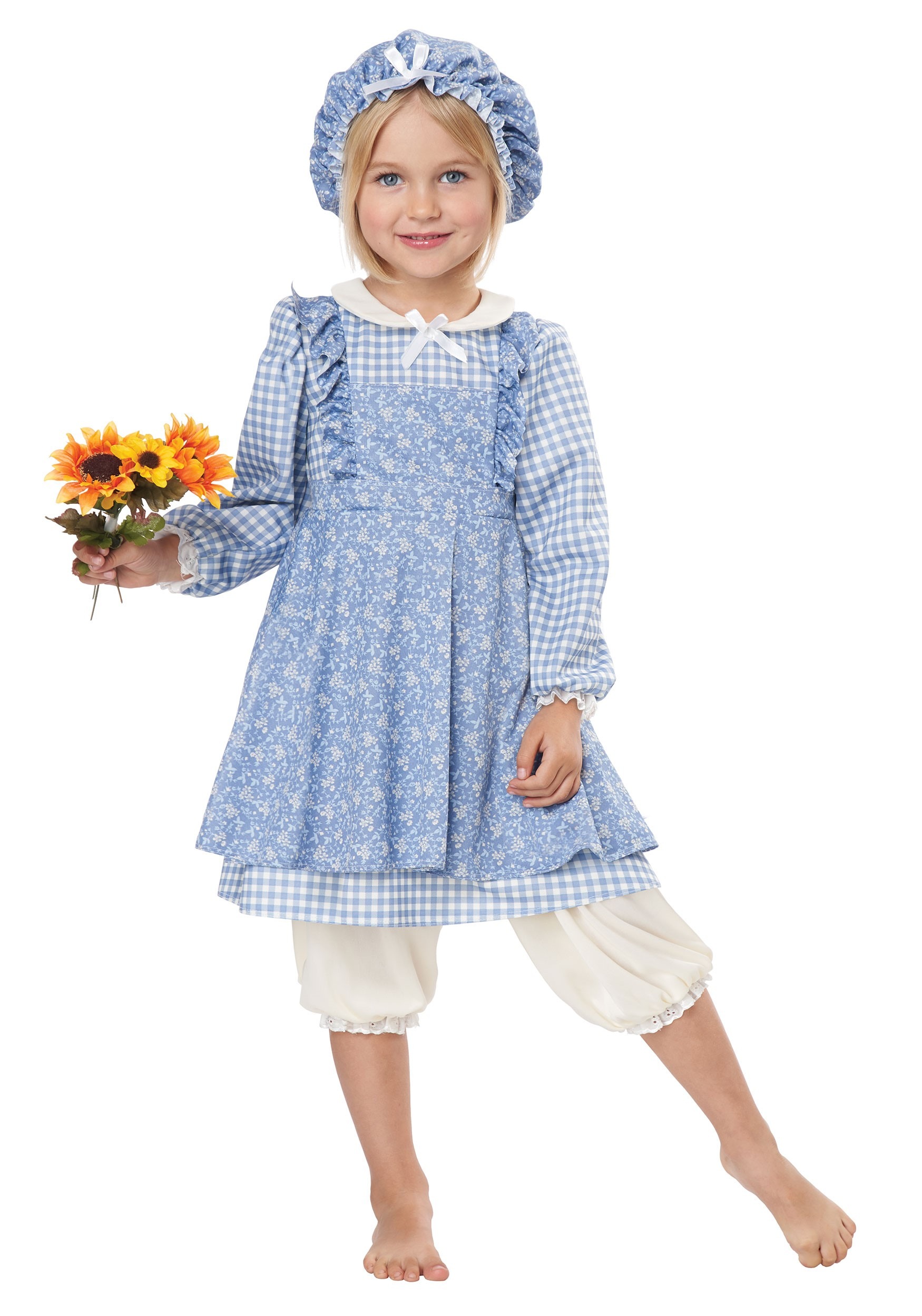 Photos - Fancy Dress California Costume Collection Little Pioneer Girl Toddler Costume Blue/ 