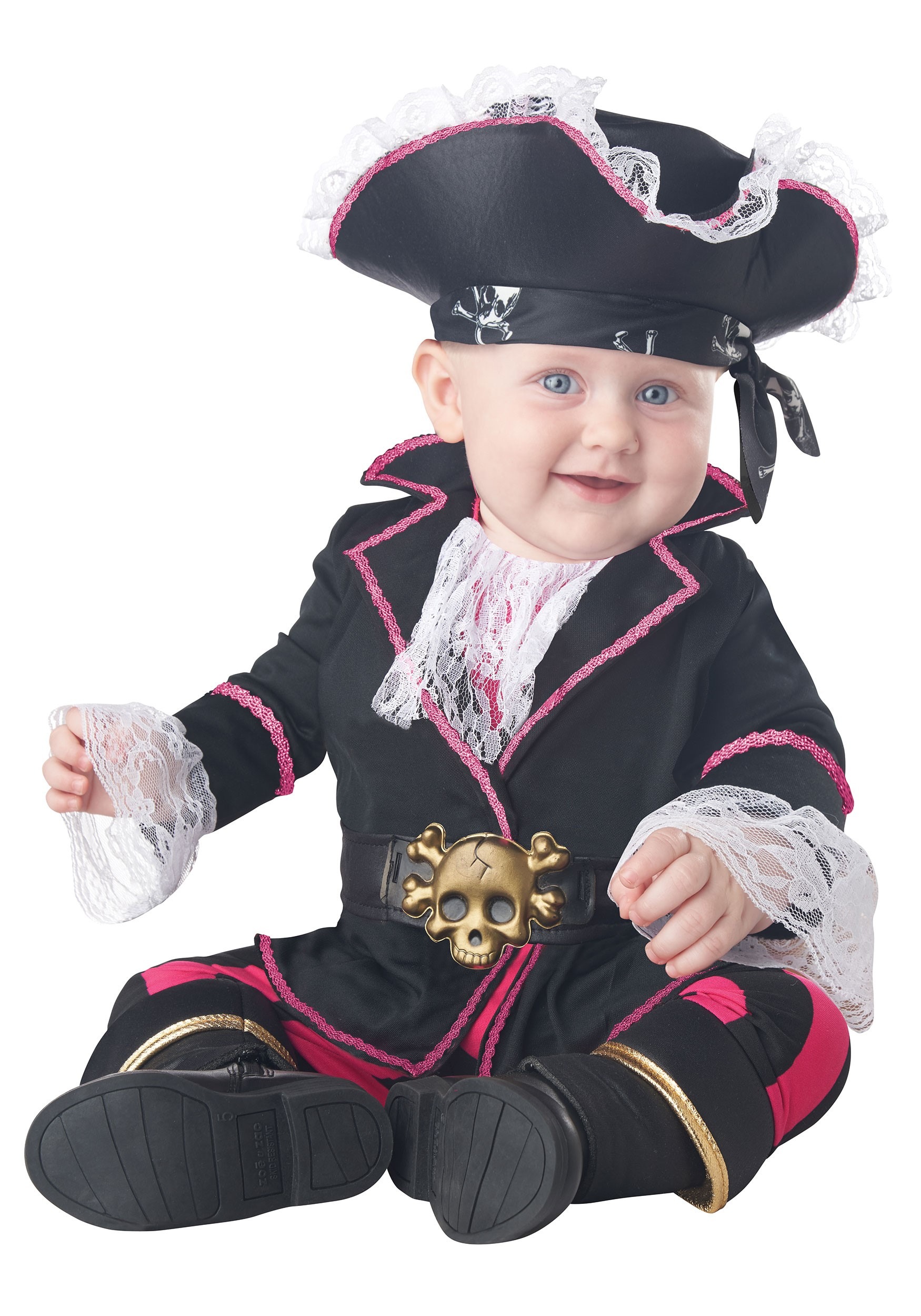 Photos - Fancy Dress California Costume Collection Infant's Captin Cuddlebug Costume Black/ 