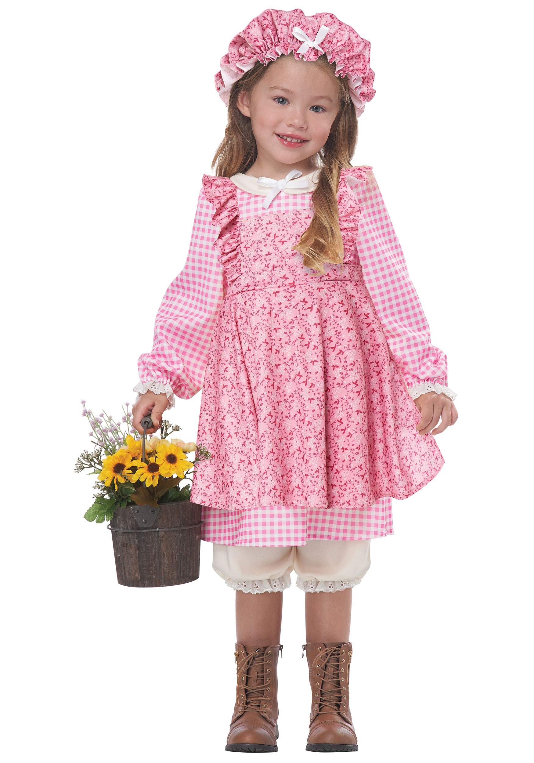 Little House Pink Prairie Girl Toddler Costume