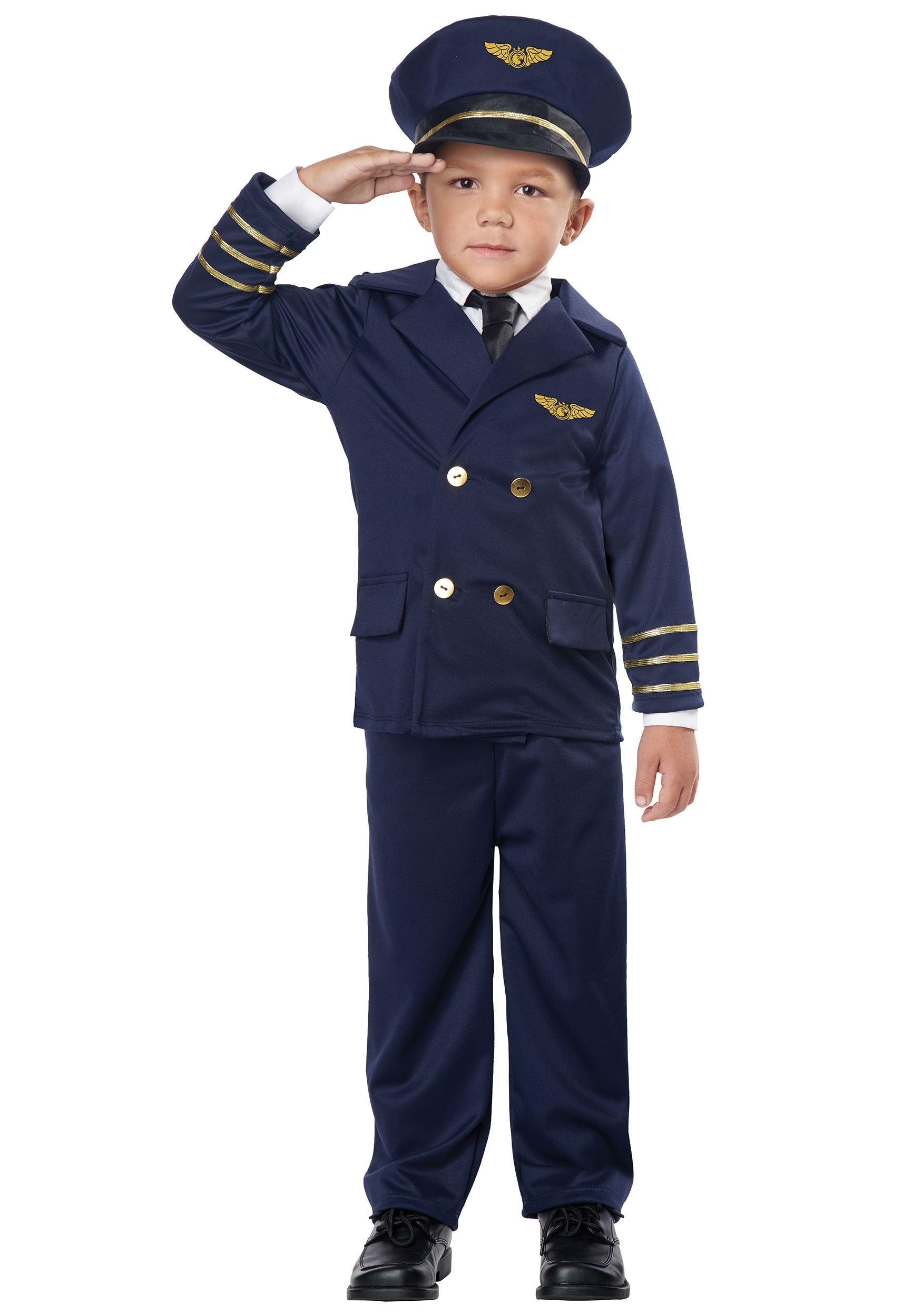 Photos - Fancy Dress California Costume Collection Pint Size Pilot Toddler Costume Blue CA00190 