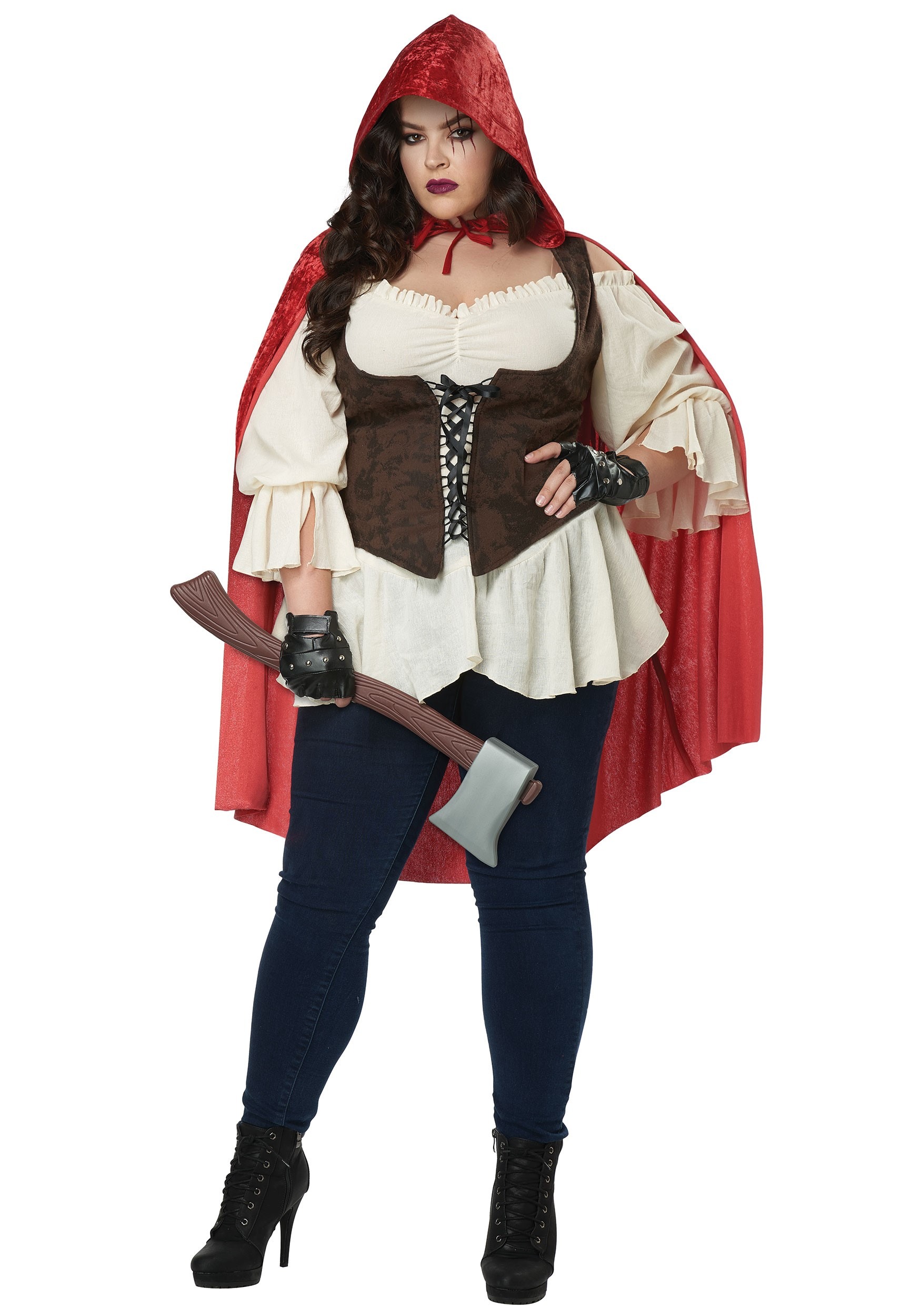 Womens Aint Afraid of No Wolf Plus Size Costume